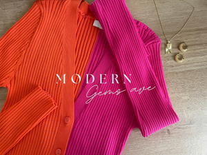 Color block cardigan
